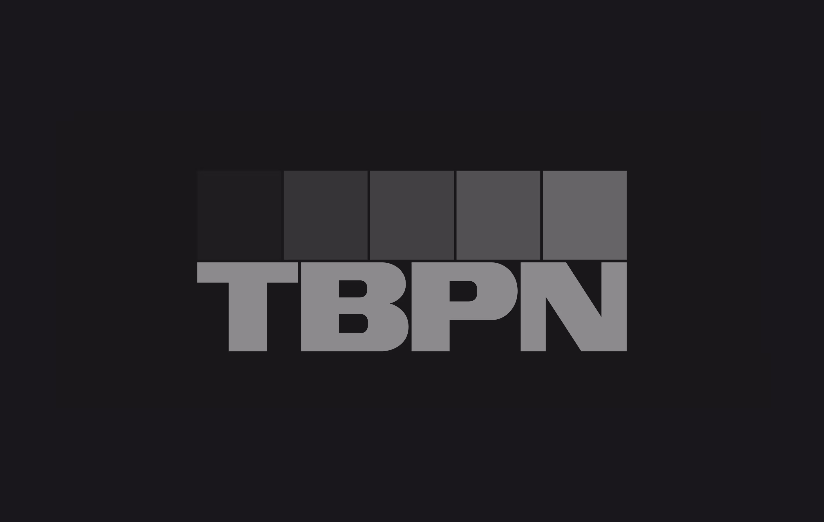 black square with soft gray color of major logo like fox business or forbes
