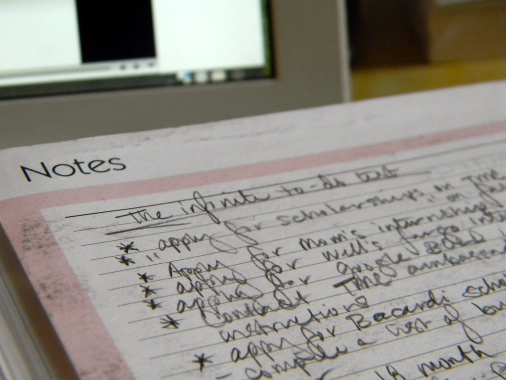 infinite to-do list