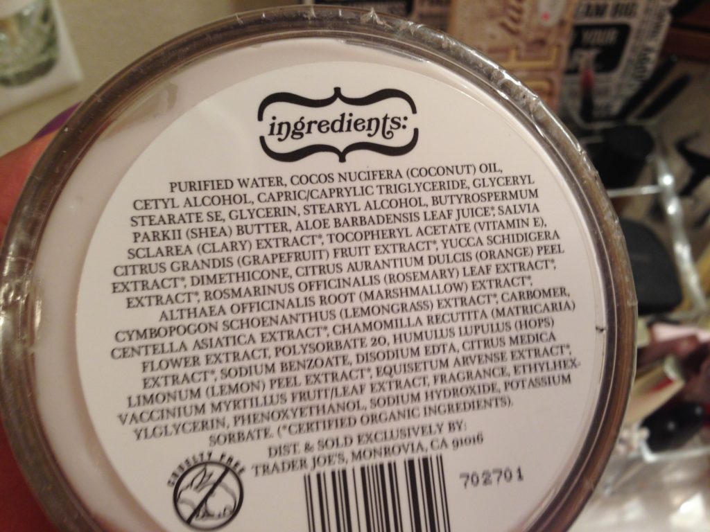 trader joes coconut butter ingredients