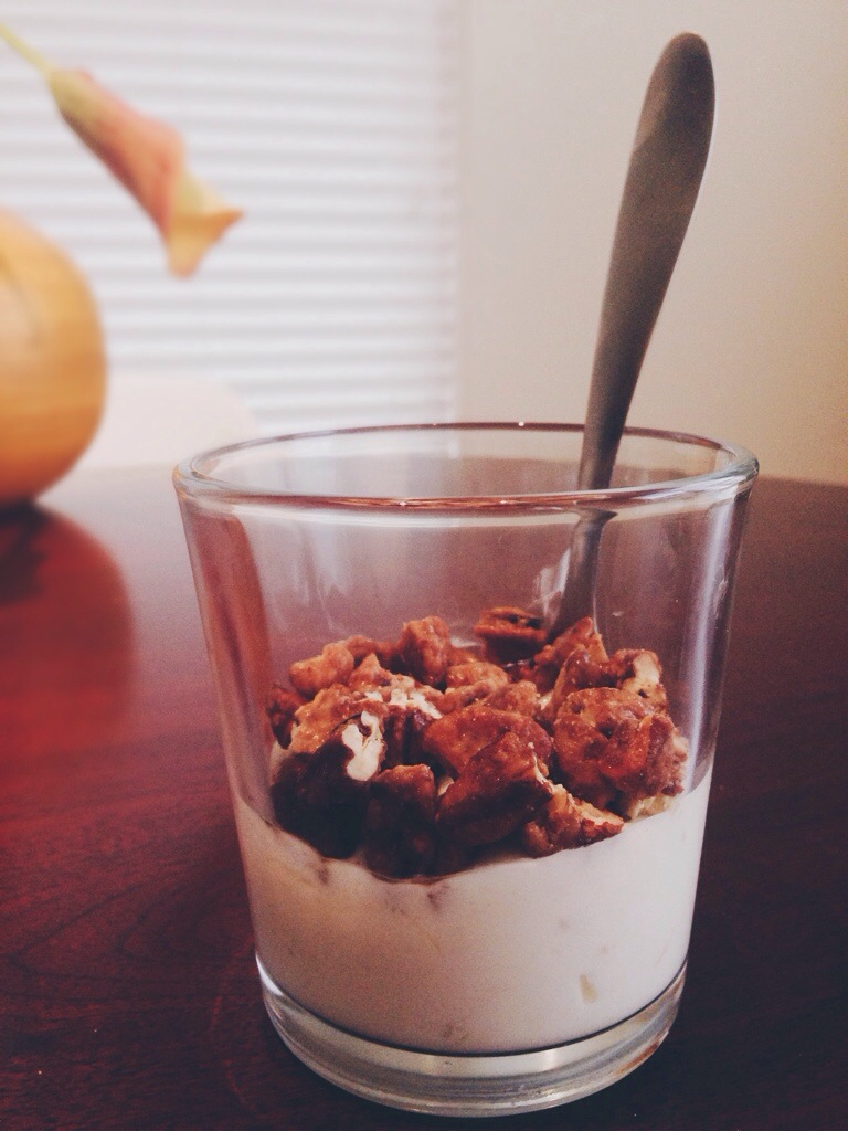 chobani and glazed pecans 2