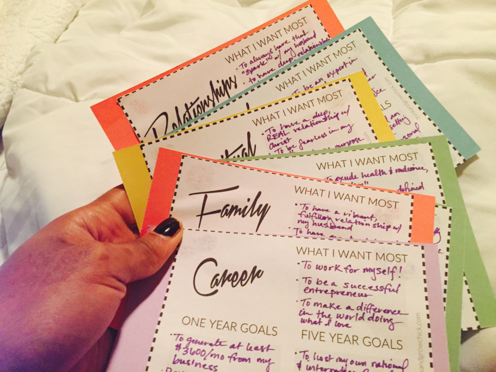Goal Cards Courtney