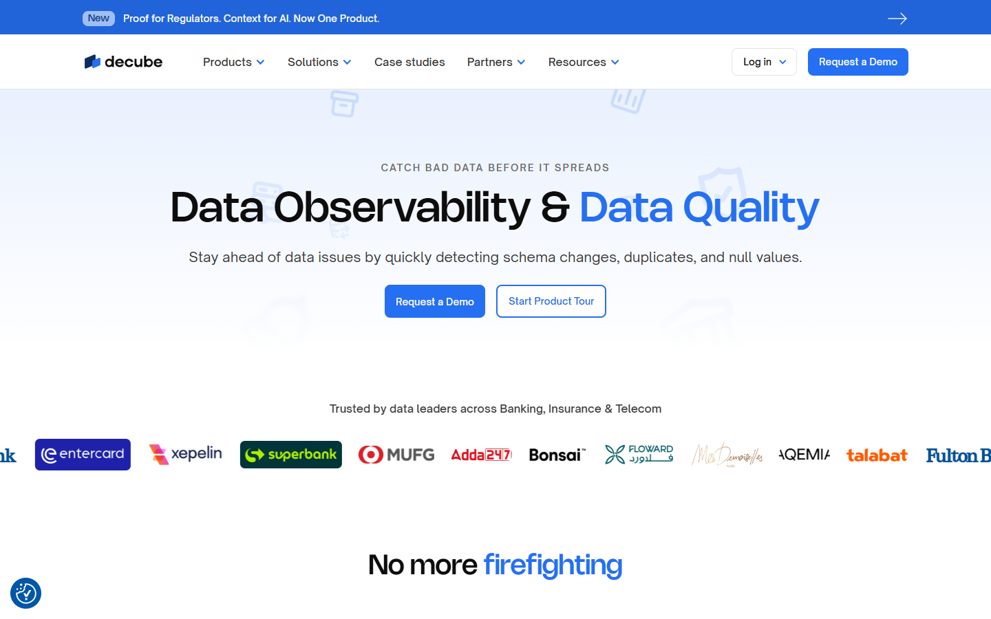 Source: Decube data observability page (decube.io/data-observability), captured August 2026
