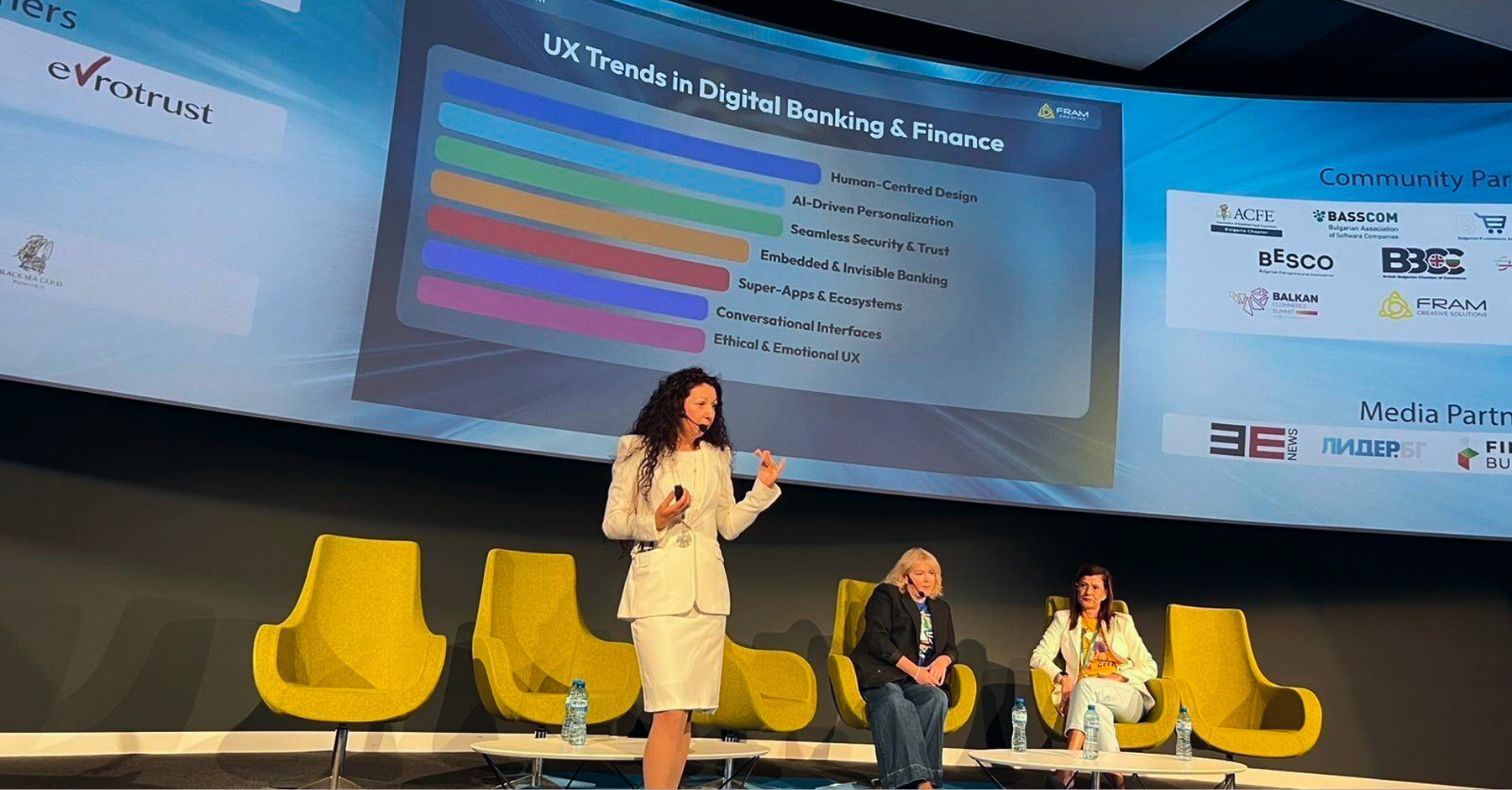 Marina Shideroff presenting at DigiPay