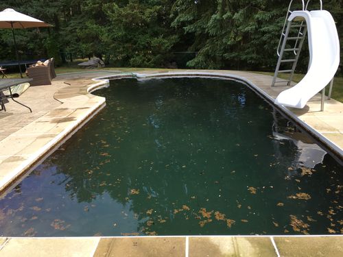 Dirty pool before maintenance