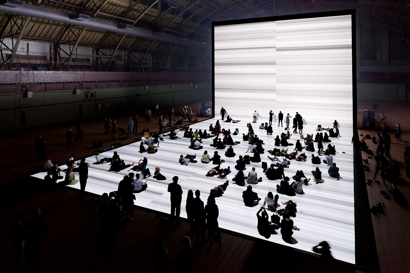 Ryoji Ikeda installation at Park Avenue Armory