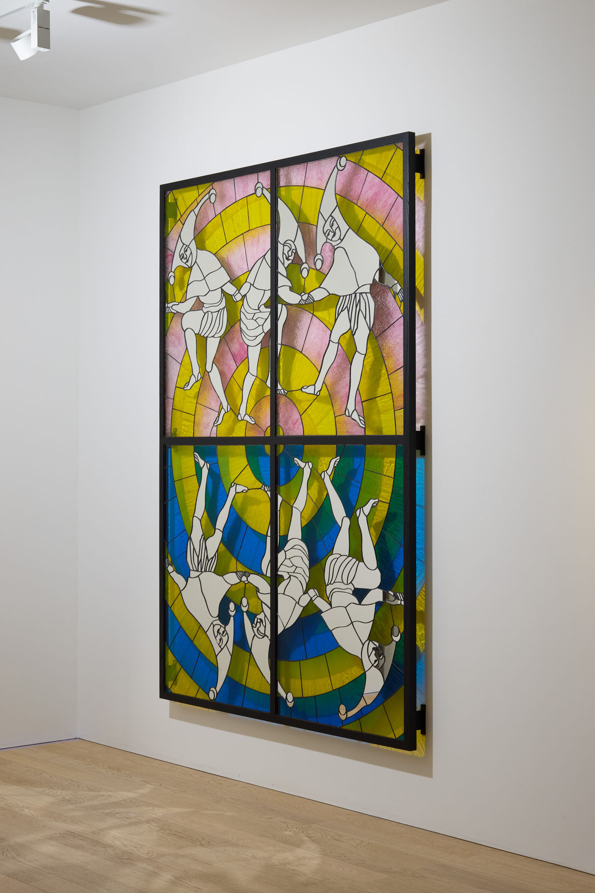 The works presented in FOOL demonstrate the evolution of Kjær’s intricate use of stained glass. Many of the figures in...