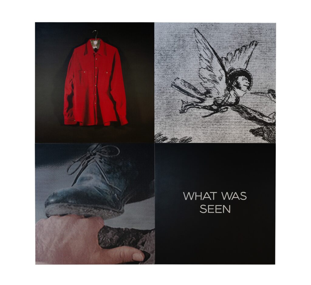 John Baldessari, Tetrad Series: What Was Seen, 1999