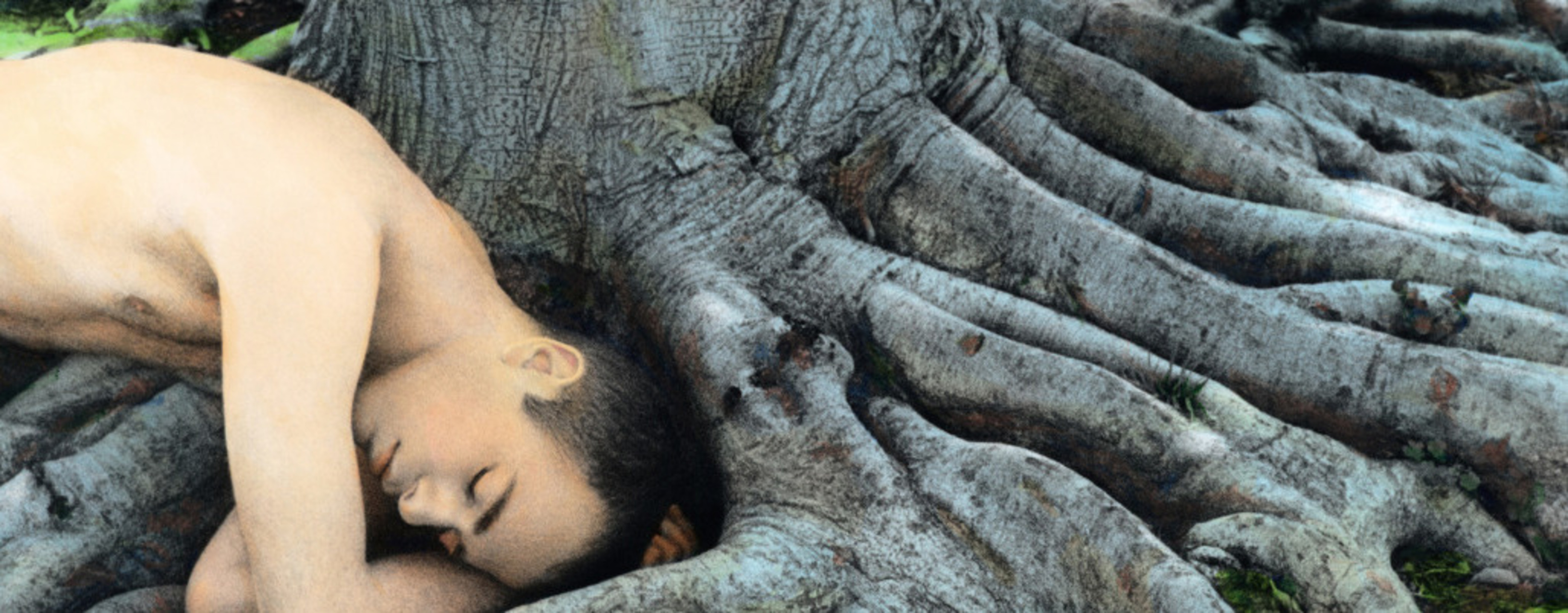 Youssef Nabil, Self-portrait with Roots, Los Angeles, 2008. © Youssef Nabil. Courtesy Youssef Nabil