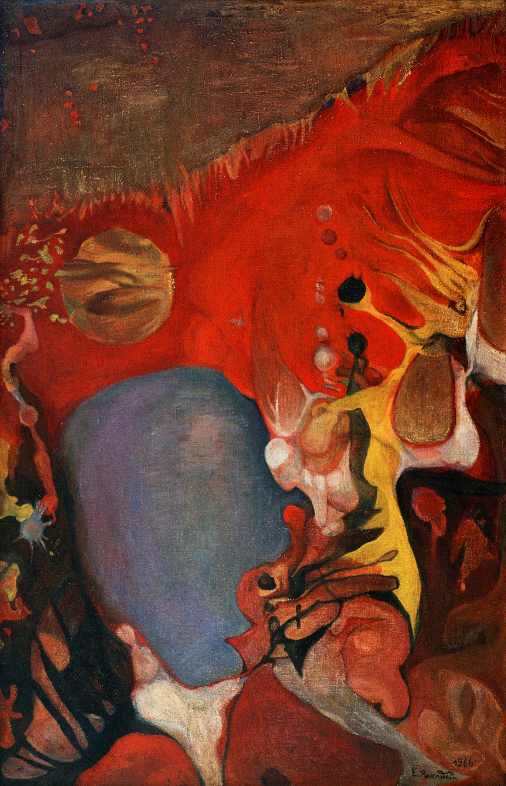 Erna Rosenstein, The Burning of the Witch, 1966. Zachęta – National Gallery of Art, Warsaw. The Estate of Erna Rosenstein, courtesy Foksal Gallery Foundation and Hauser & Wirth.