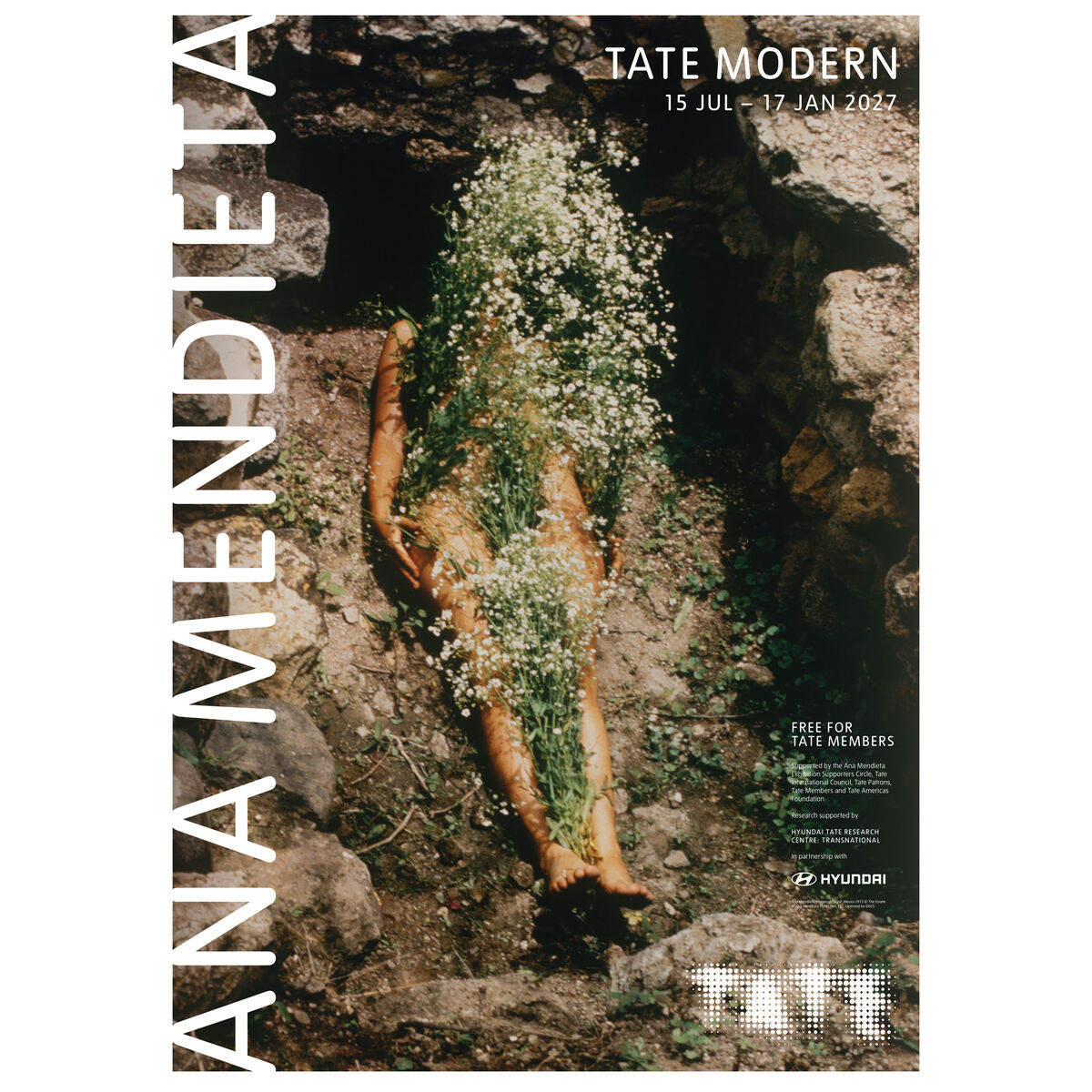 Ana Mendieta, Imágen de Yágul, Mexico, 1973. © The Estate of Ana Mendieta Collection, LLC. Licensed by DACS. Tate Modern exhibition image.