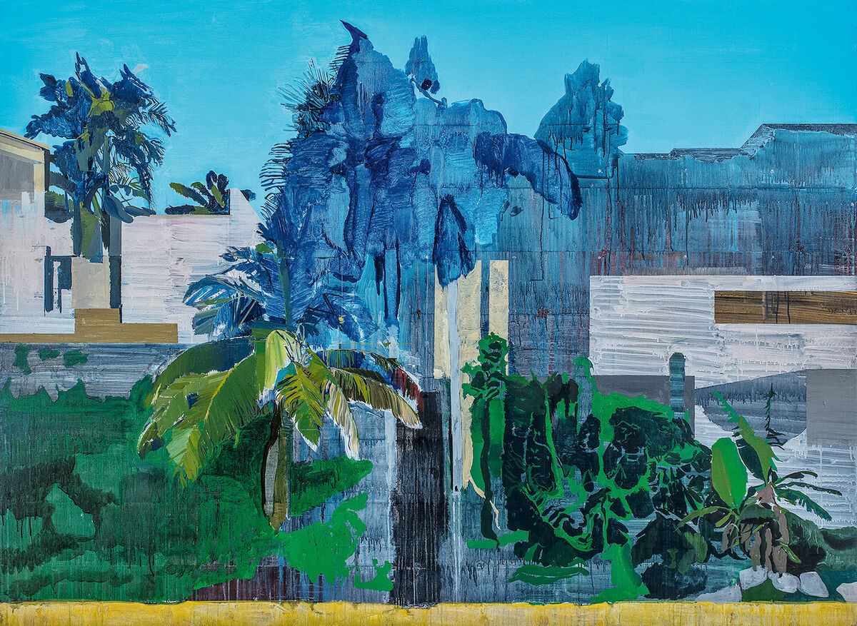 Hurvin Anderson, Hawksbill Bay, 2020. Tate, lent by Tate Americas Foundation, courtesy Mala Gaonkar. © Hurvin Anderson. Courtesy the artist and VeneKlasen.
