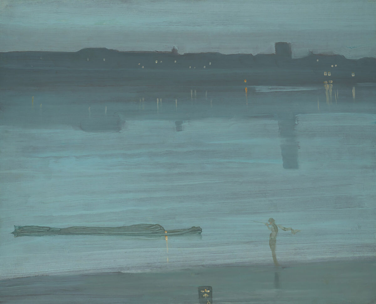 James McNeill Whistler, Nocturne: Blue and Silver – Chelsea, 1871. Tate. Bequeathed by Miss Rachel and Miss Jean Alexander 1972.
