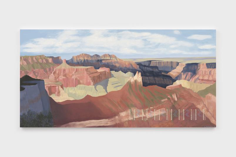 Kay WalkingStick, North Rim Temple, 2023. National Gallery of Art, Gift of Collectors Committee and Gift of Funds from Reid Walker. © Kay WalkingStick. Photo: JSP Art Photography; courtesy the artist and Hales, London and New York.