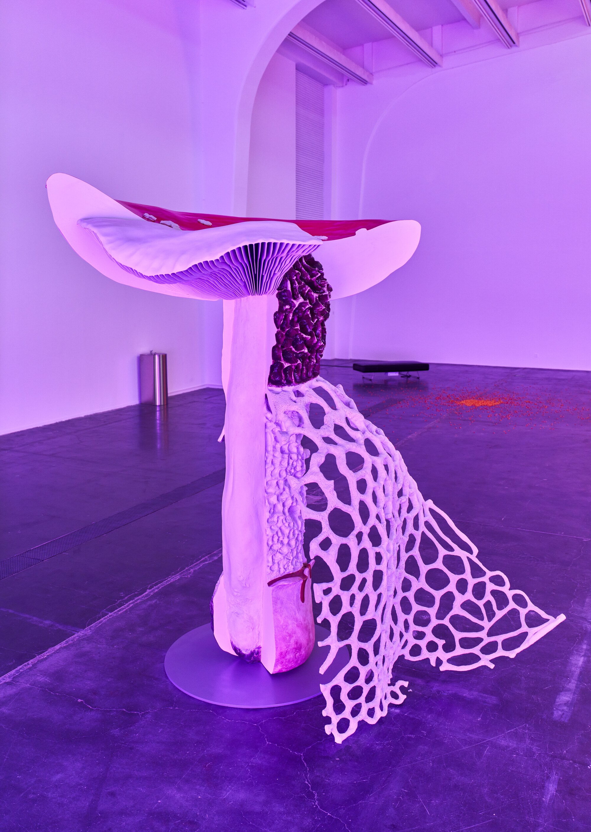Carsten Höller, Giant Triple Mushroom, 2024. Courtesy the artist and Gagosian. Photograph by Sun Shi. Installation in Carsten Höller: Two, UCCA Beijing.