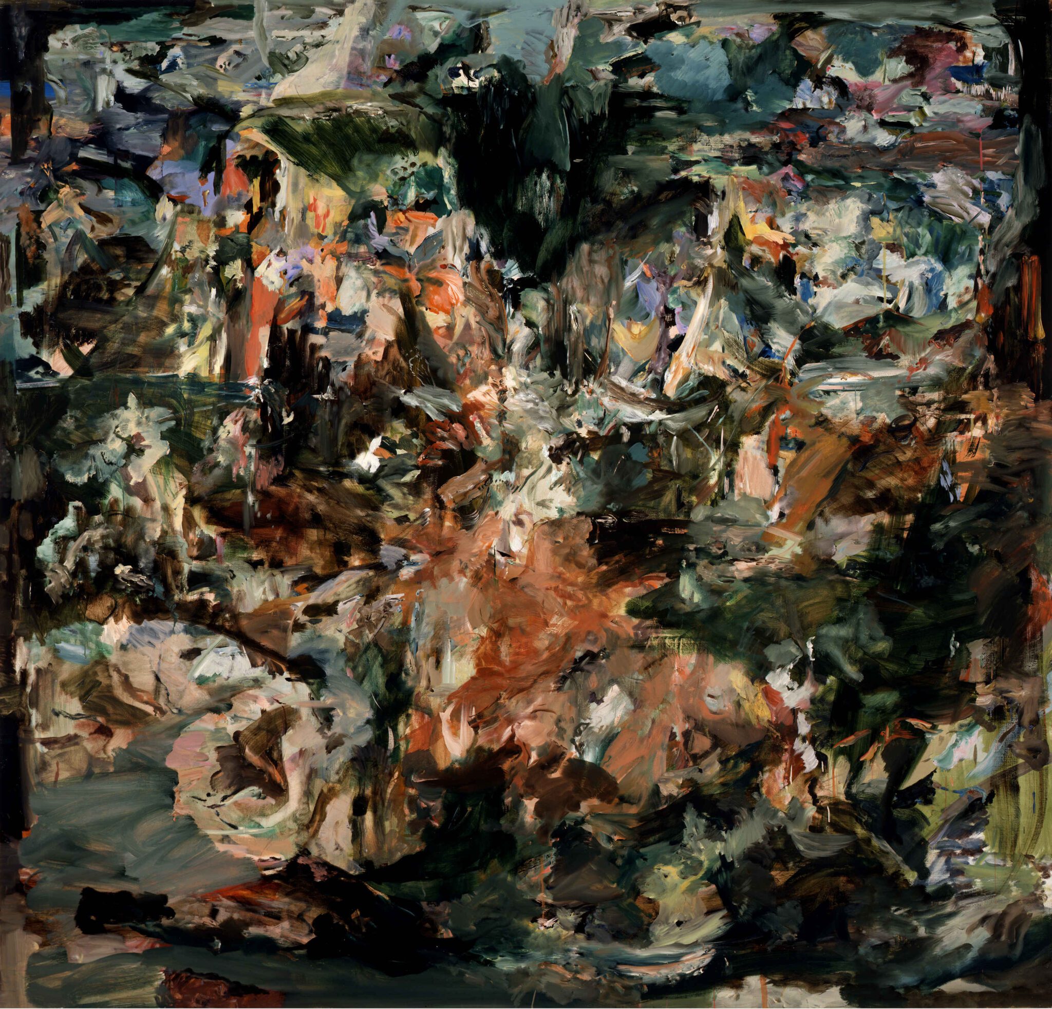 Cecily Brown Study for Sarn Mere 3 2008 dense dark landscape painting