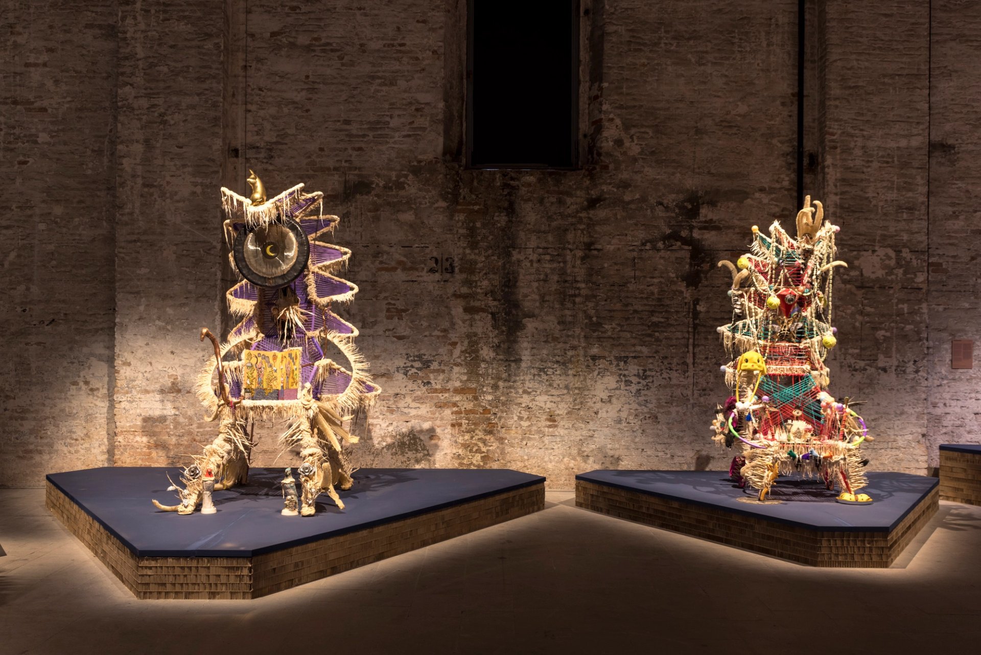 Guadalupe Maravilla ICE Age Disease Thrower sculptures at Venice Biennale 2026