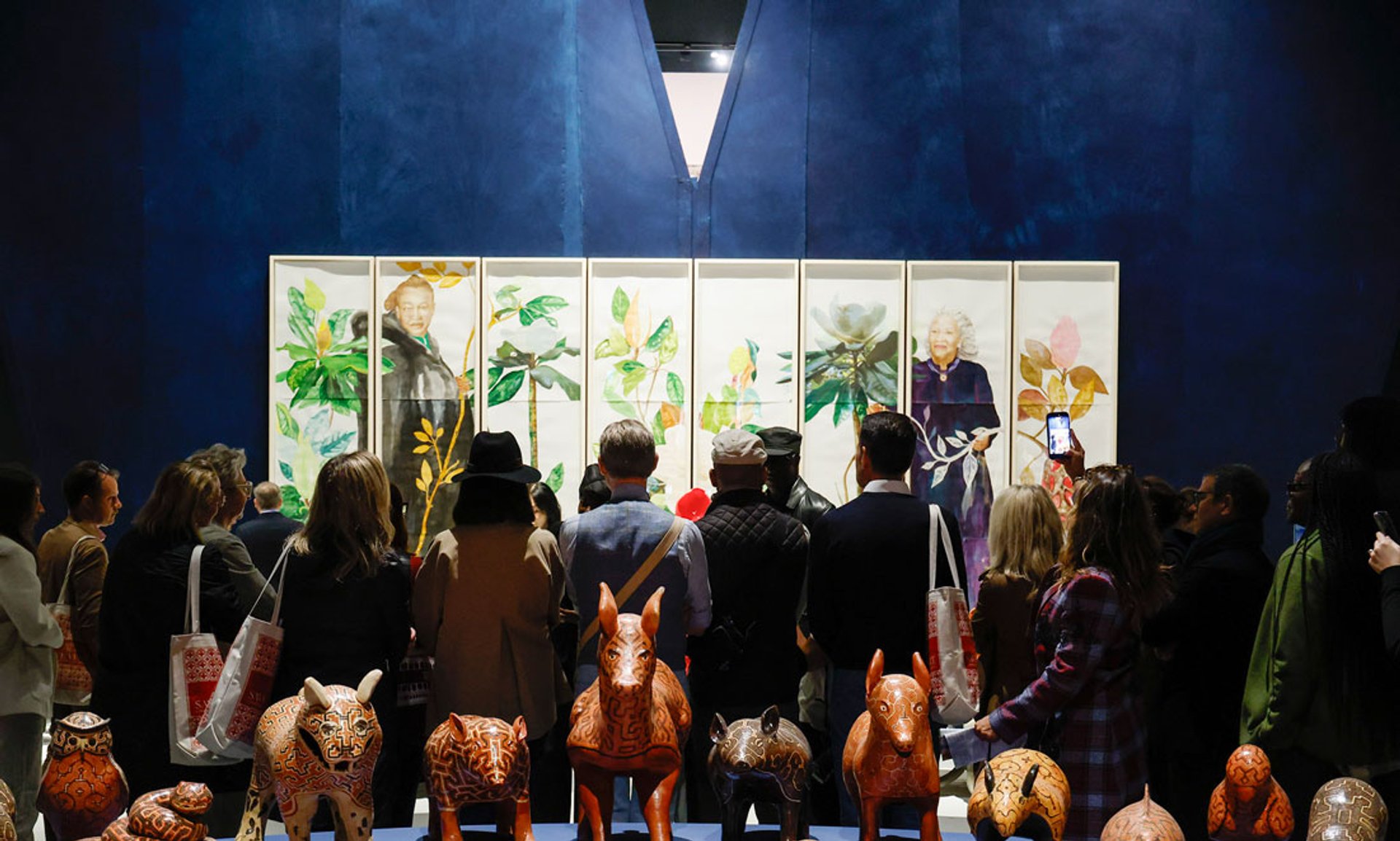 Maria Magdalena Campos-Pons paintings of Koyo Kouoh and Toni Morrison at Venice Biennale 2026