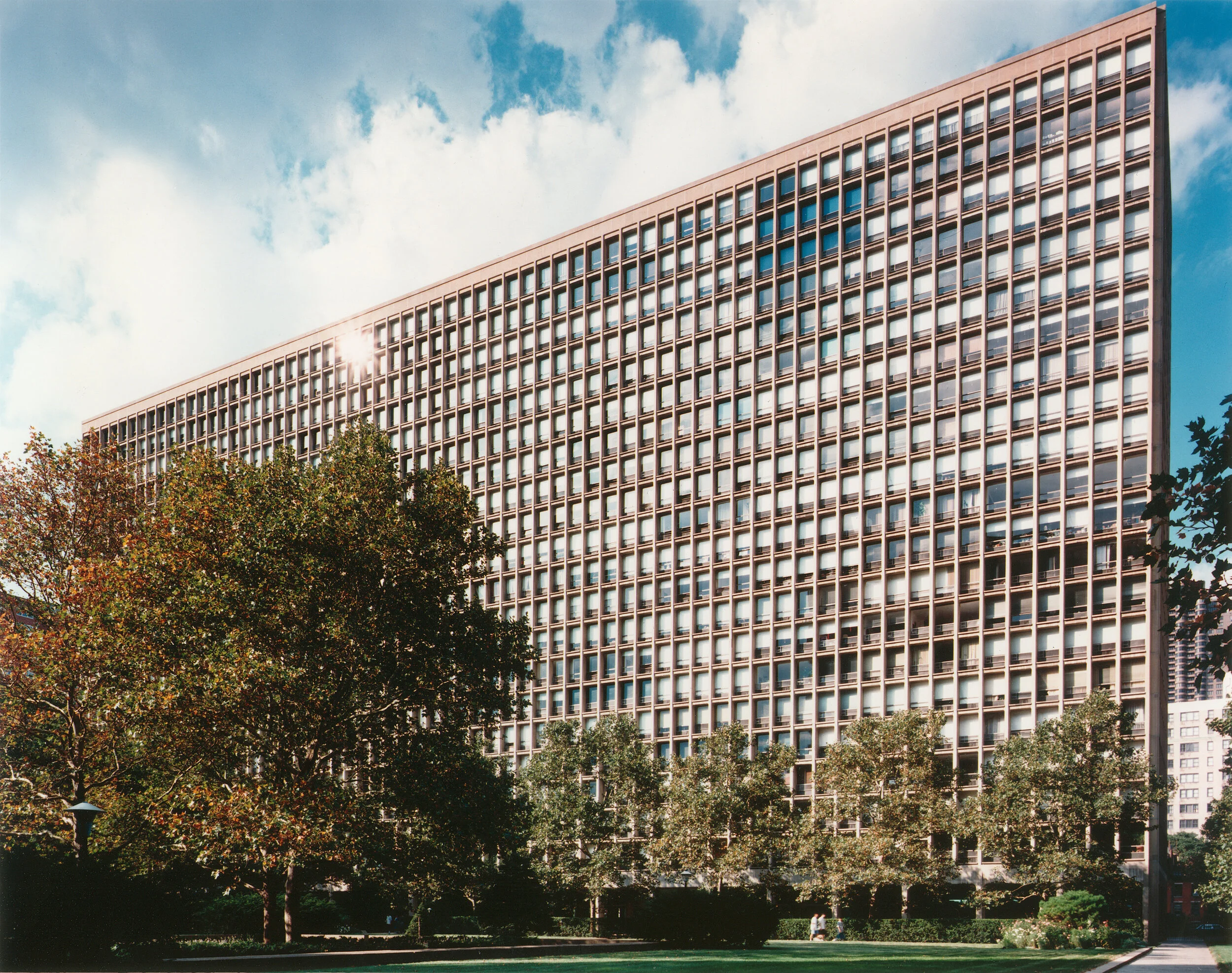 Exterior of I.M. Pei Kips Bay Towers Manhattan