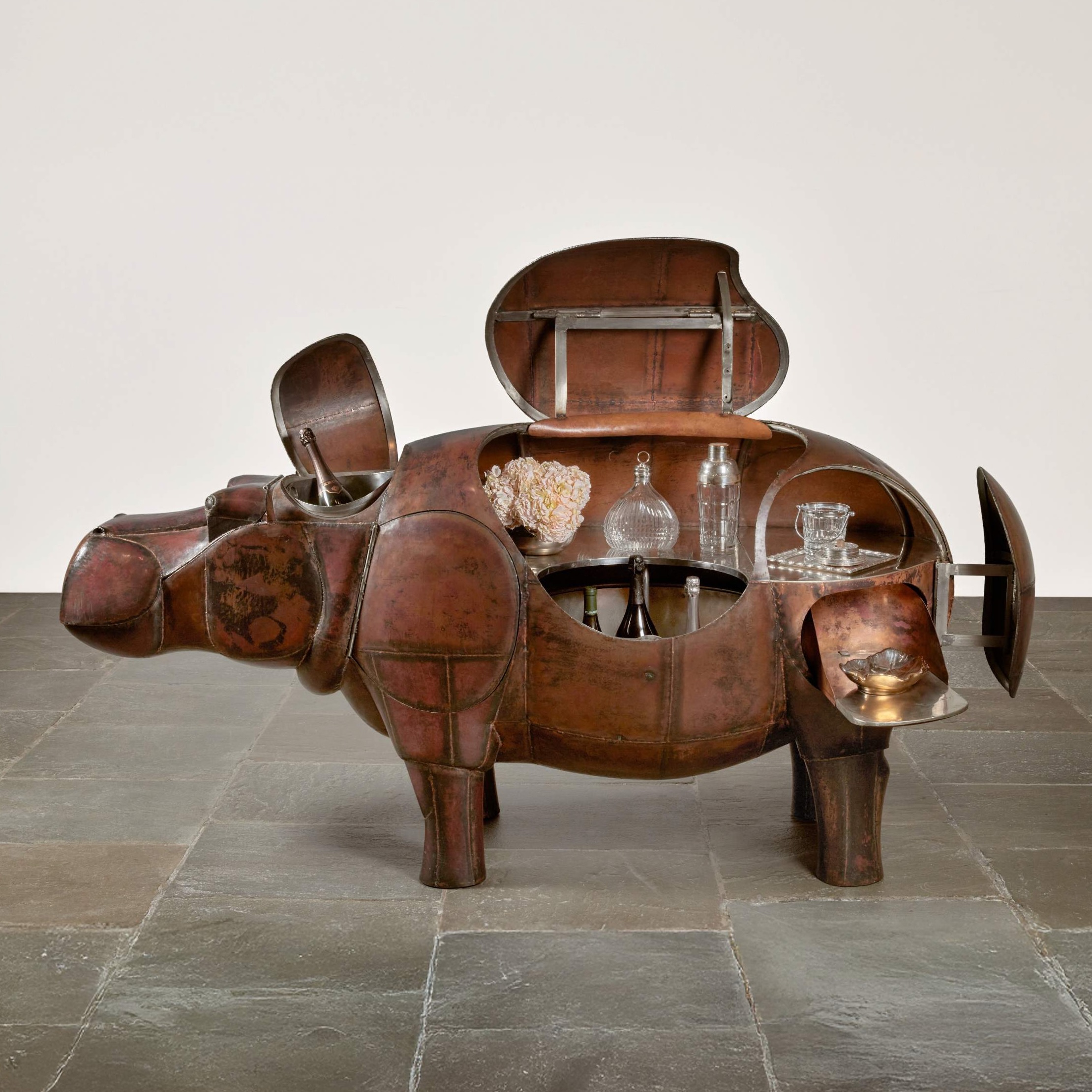 Francois-Xavier Lalanne Hippopotame Bar piece unique 1976