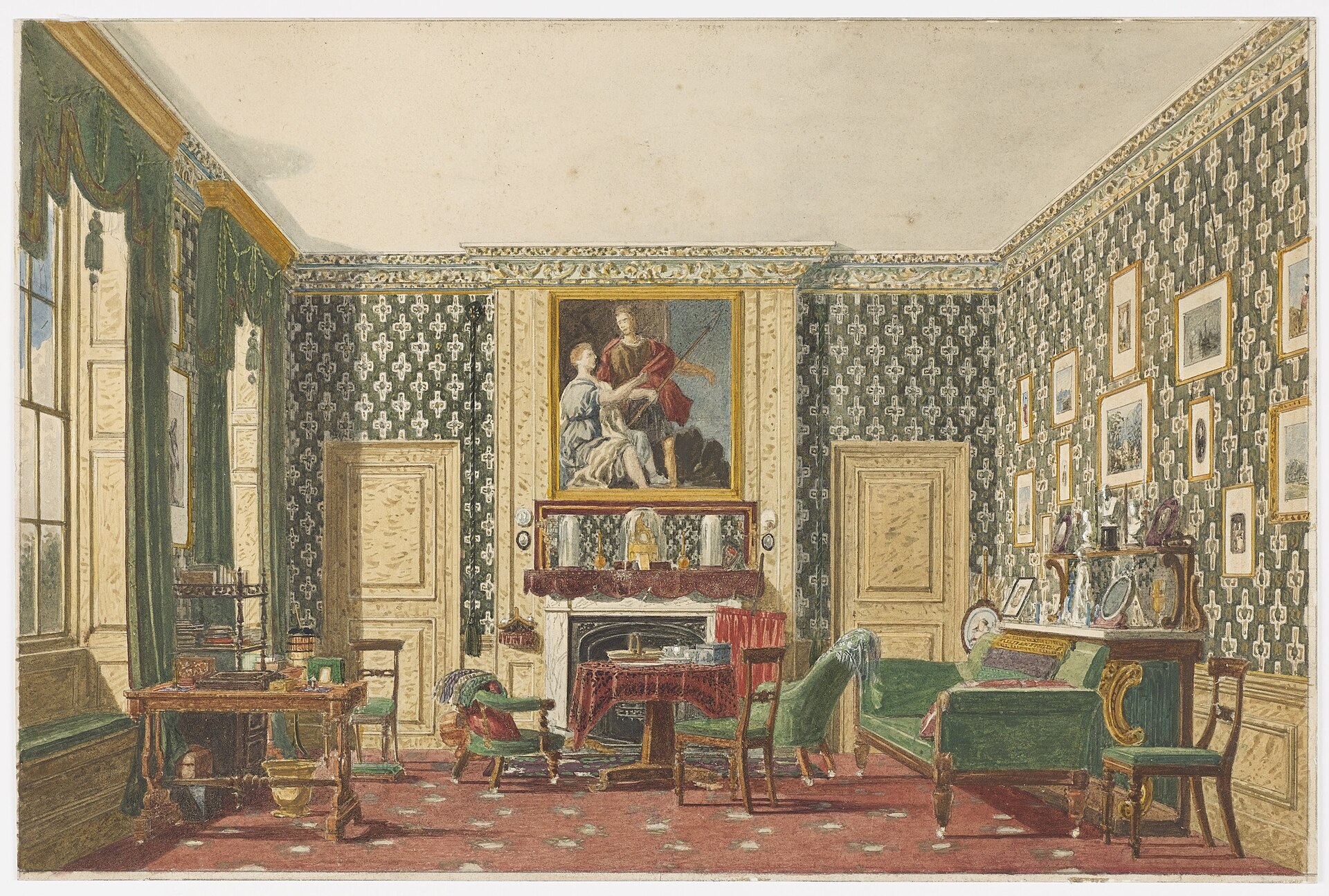 Nineteenth-century domestic interior
