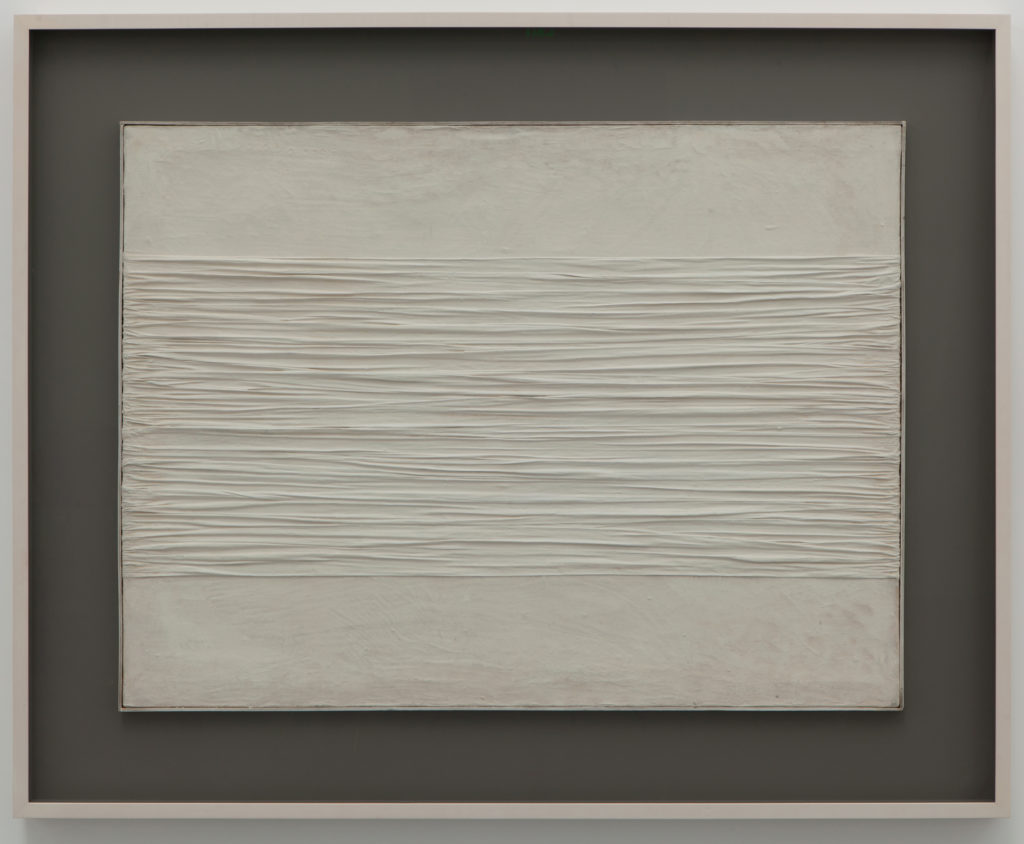 Piero Manzoni Achrome 1958 kaolin on canvas from The Rachofsky Collection