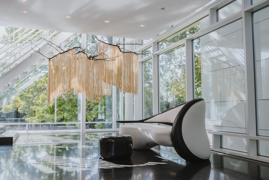 Seung-Taek Lee Paper Tree installed inside the Rachofsky House