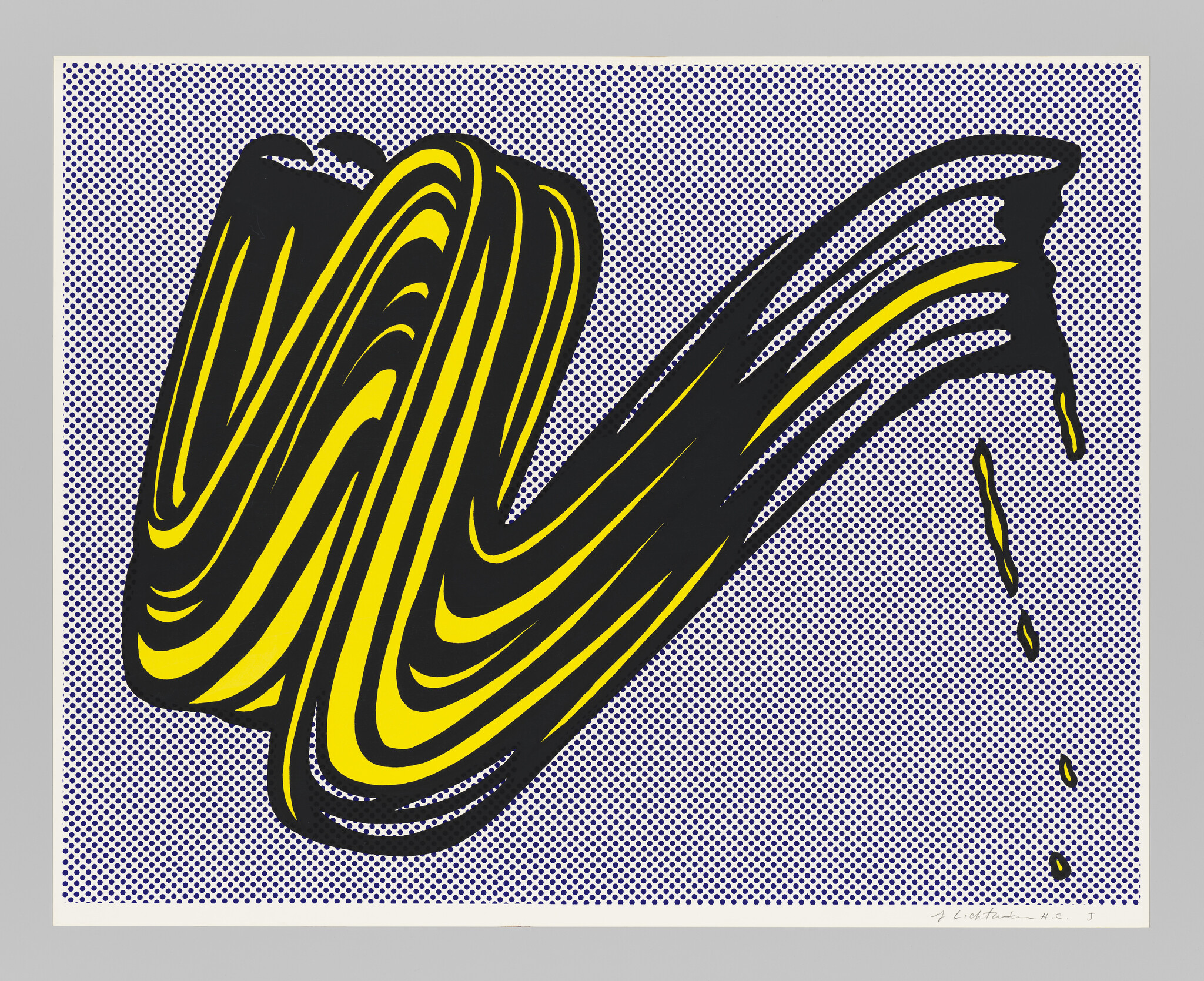 Roy Lichtenstein Brushstroke 1965