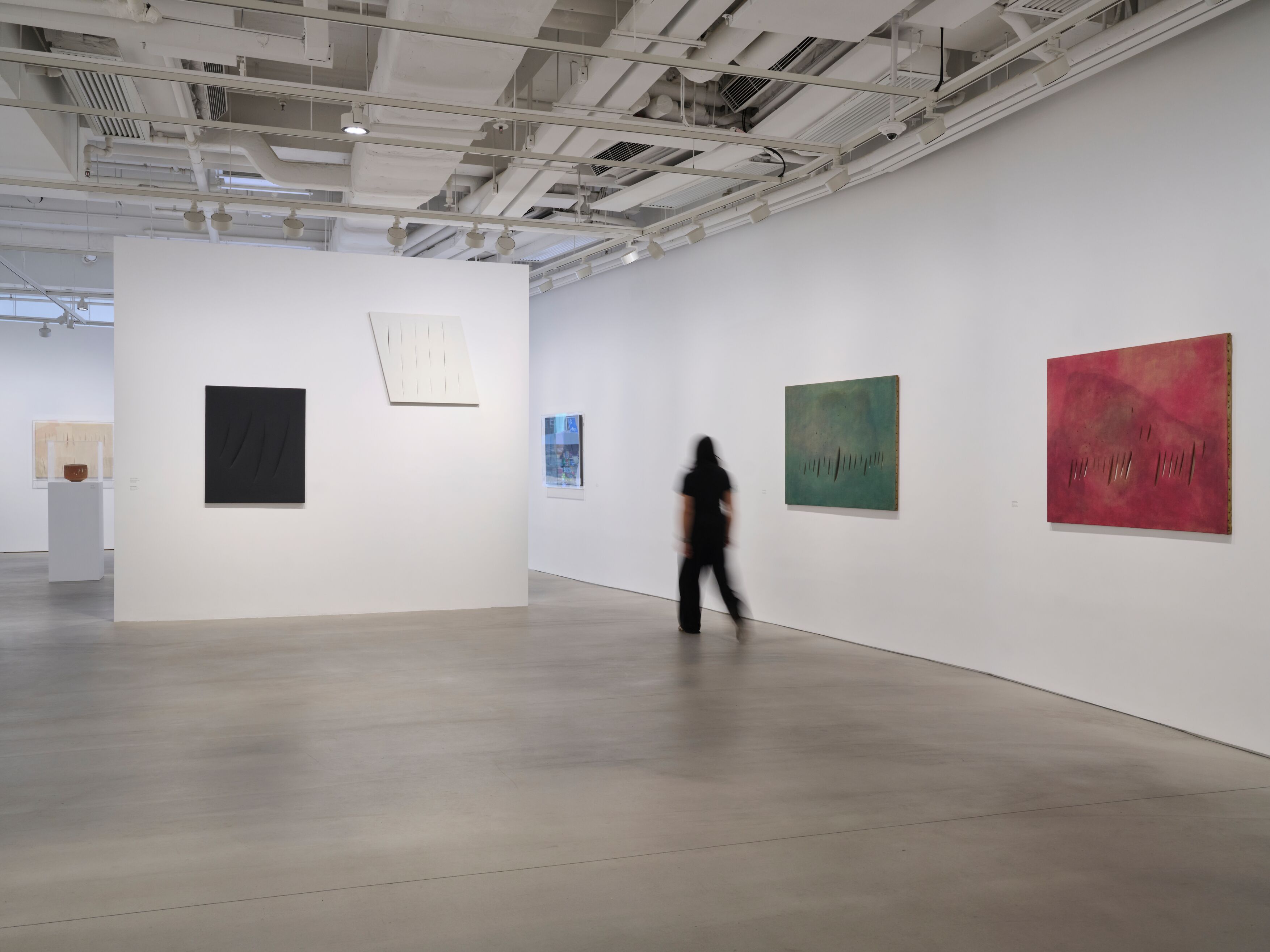 Lucio Fontana Spatialism exhibition installation view in Hong Kong