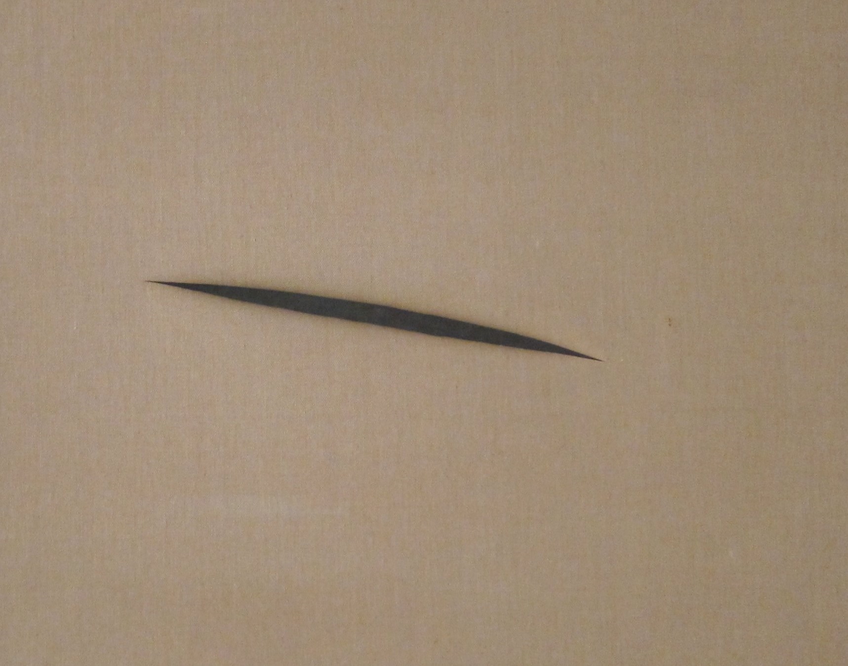 Lucio Fontana Spatial Concept Waiting 1960 cut canvas