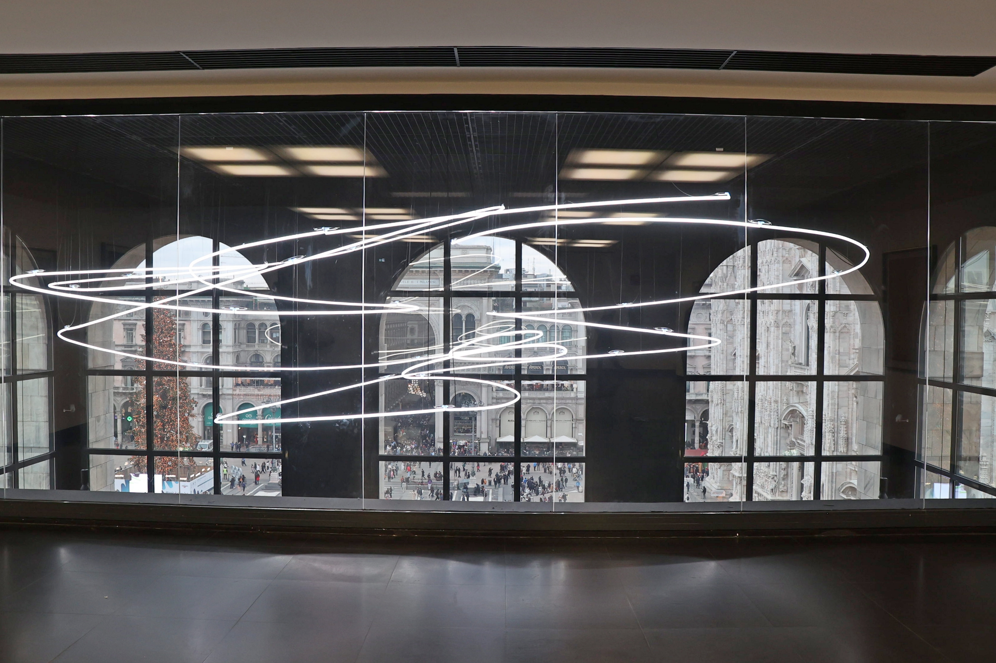 Lucio Fontana room Museo del Novecento Milan