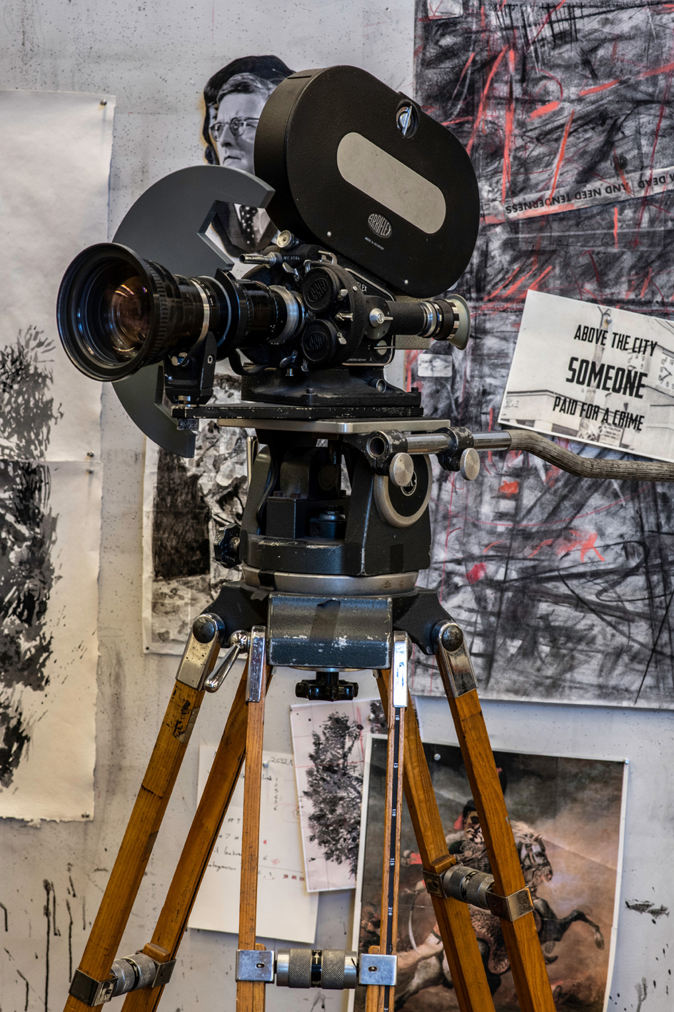 Kentridge’s Arriflex 2C 35mm camera in his Johannesburg studio. Photograph: Nico Krijno for Wallpaper*.