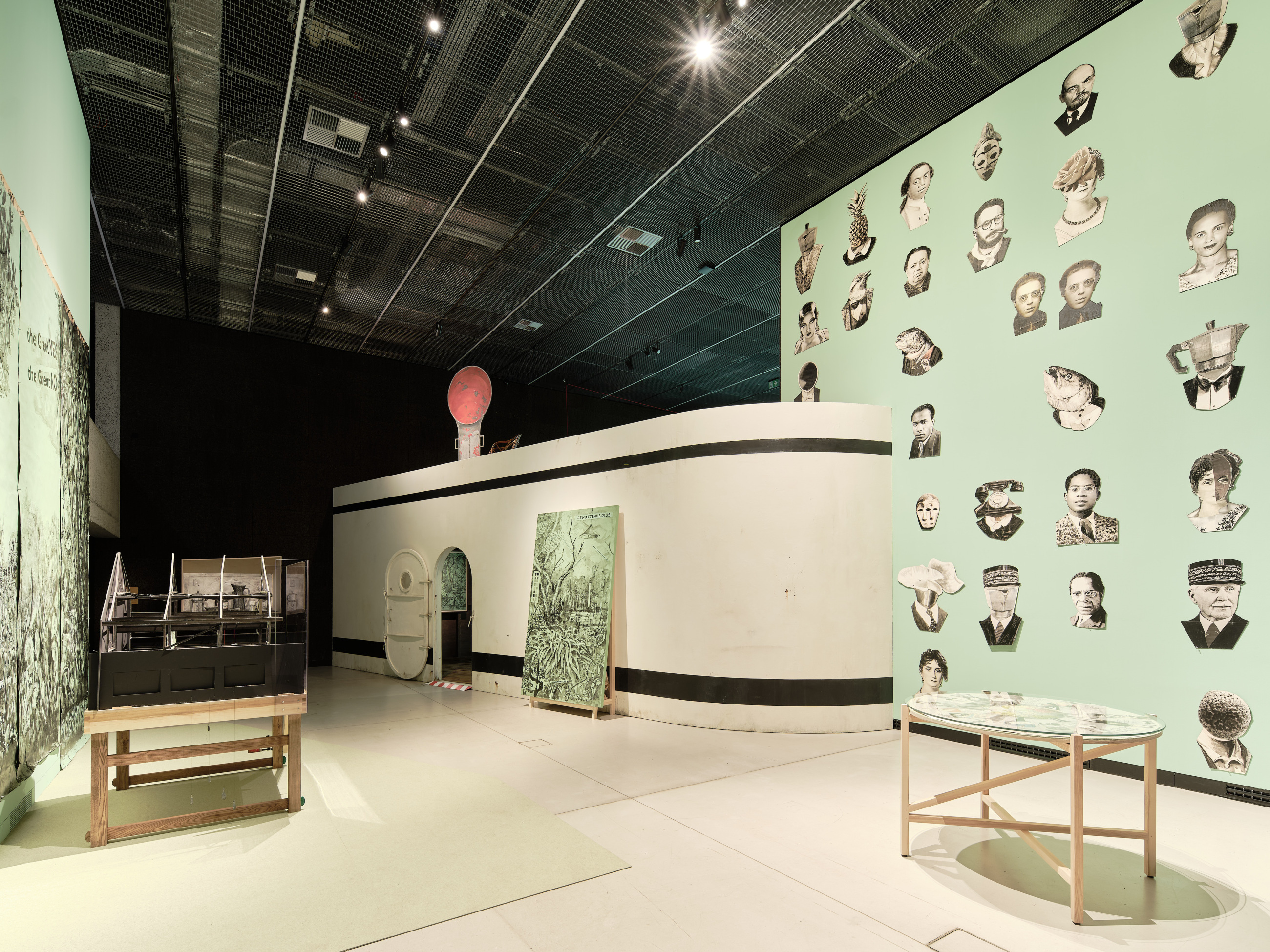 Installation view, William Kentridge: The Battle Between YES and NO, Kunsthalle Praha, 2026. Courtesy Kunsthalle Praha.