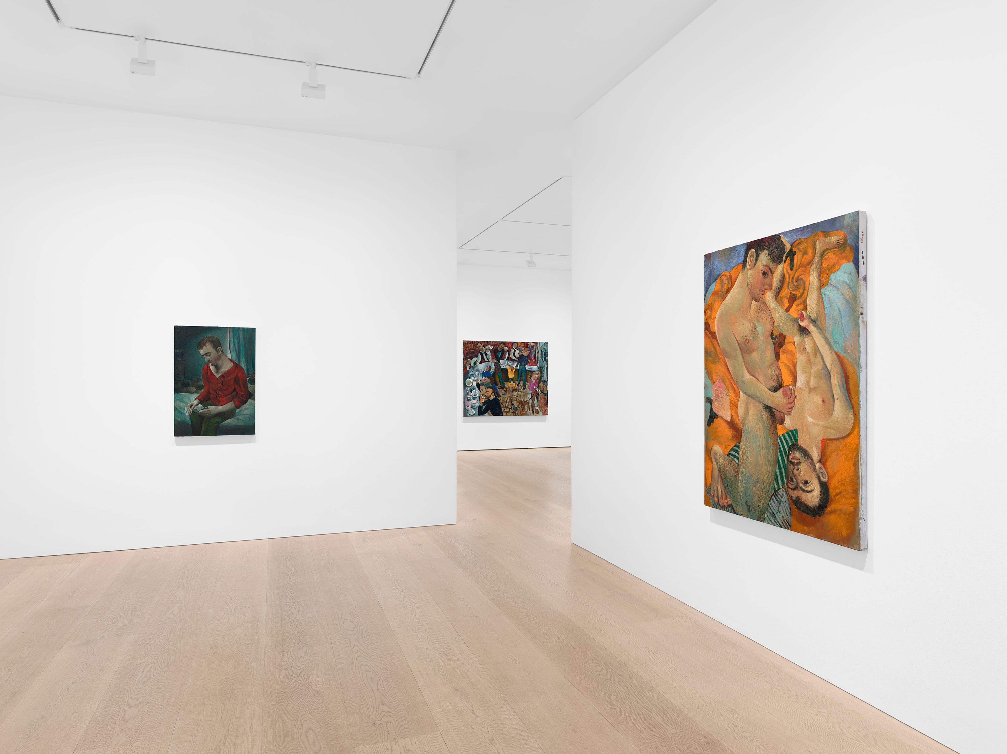 Installation view, Louis Fratino: Prose, David Zwirner London. Courtesy David Zwirner.