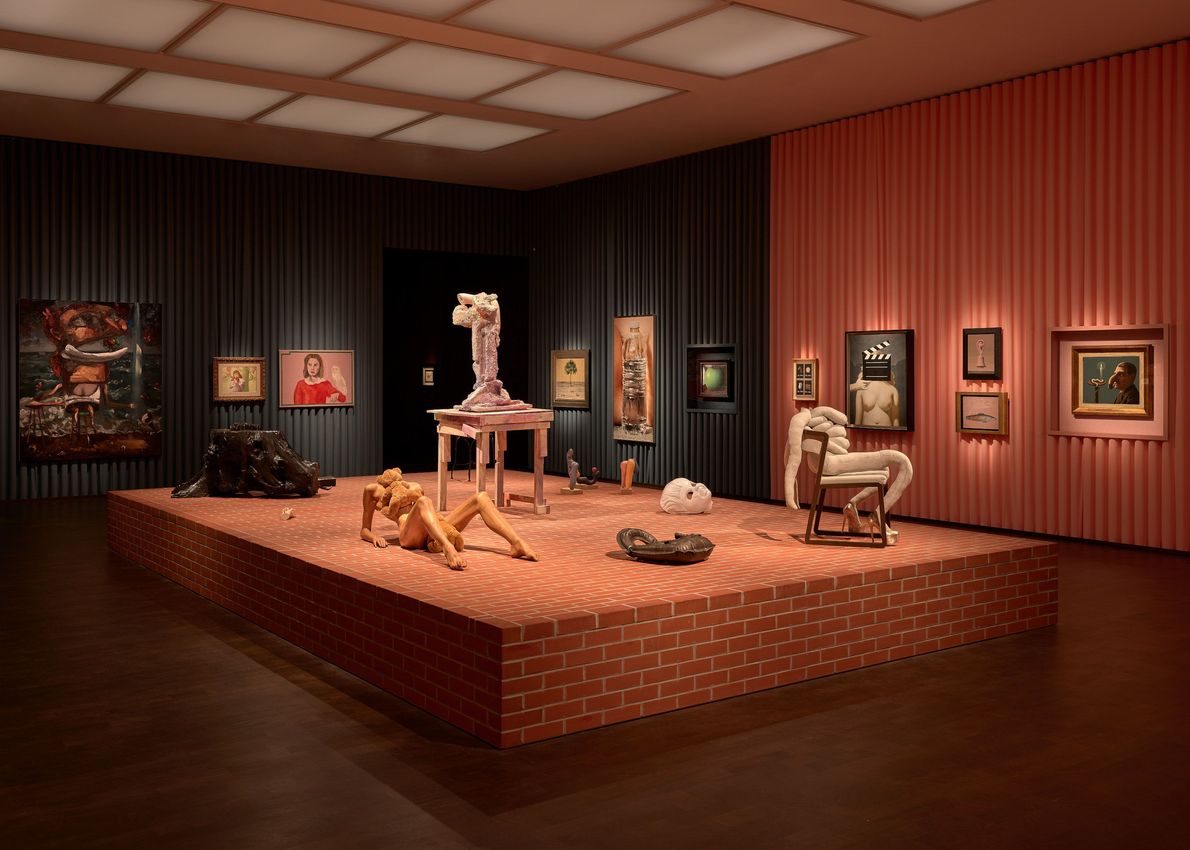 Installation view at Gagosian London for This Is Still Not a Pipe