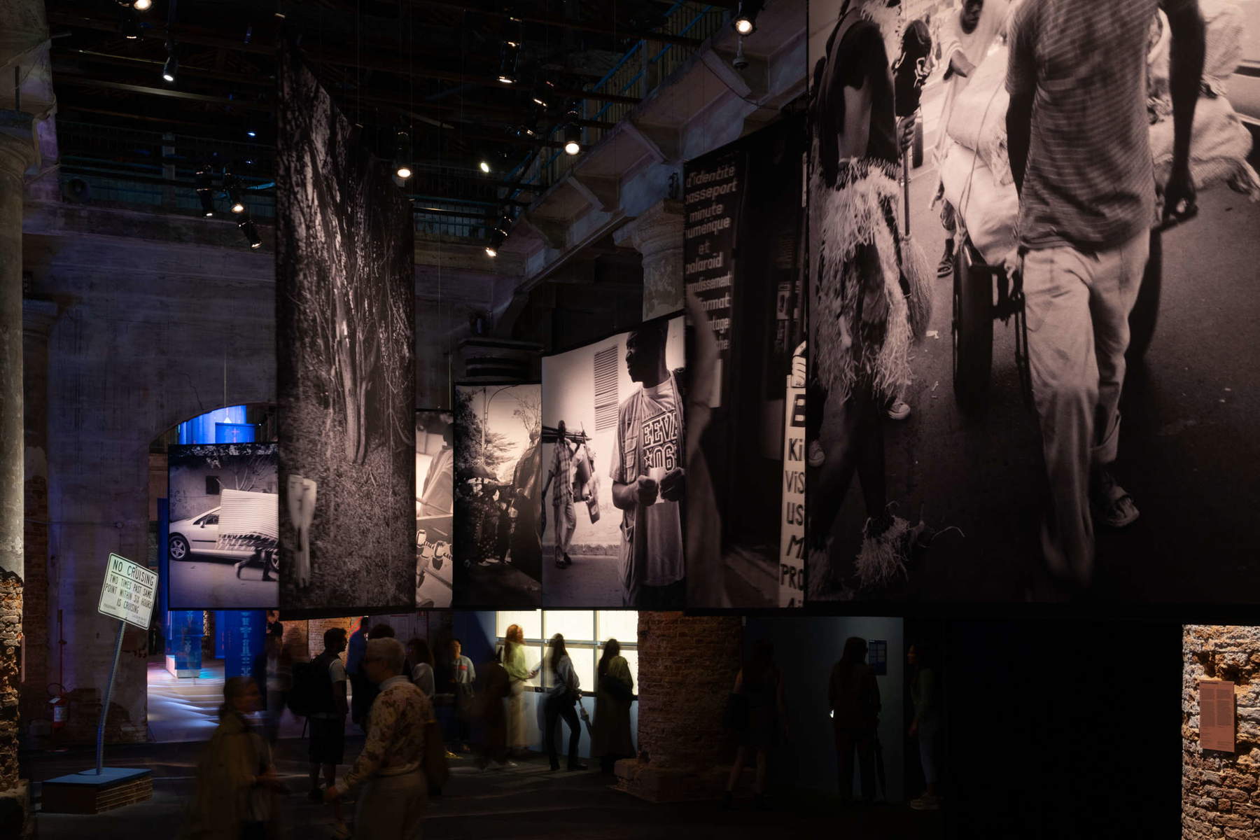 Installation view in the Arsenale during the 2026 Venice Biennale