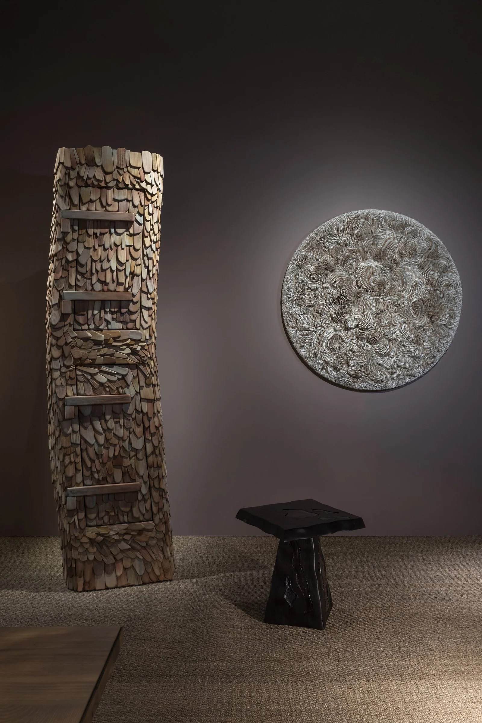 Gallery FUMI installation PAD London 2026 contemporary collectible design