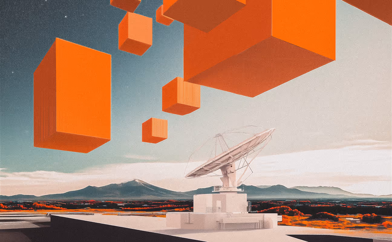 Illustration of satellite dish 