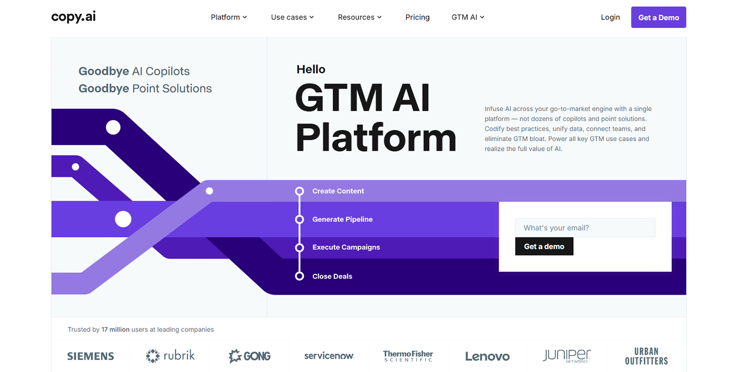 Copy.ai tool for dropshipping.