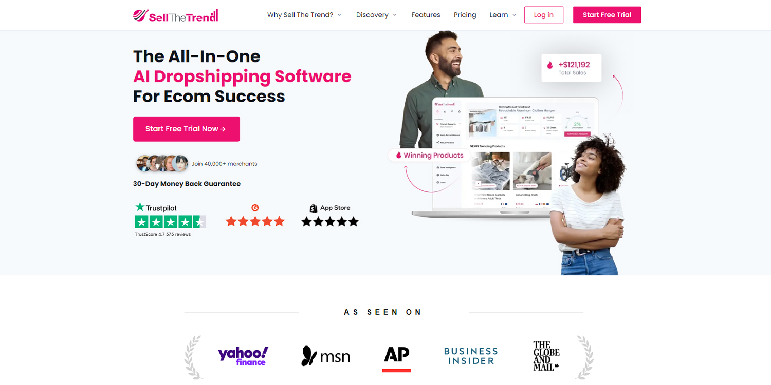 Sell The Trend - AI powered platform for dropshipping. 