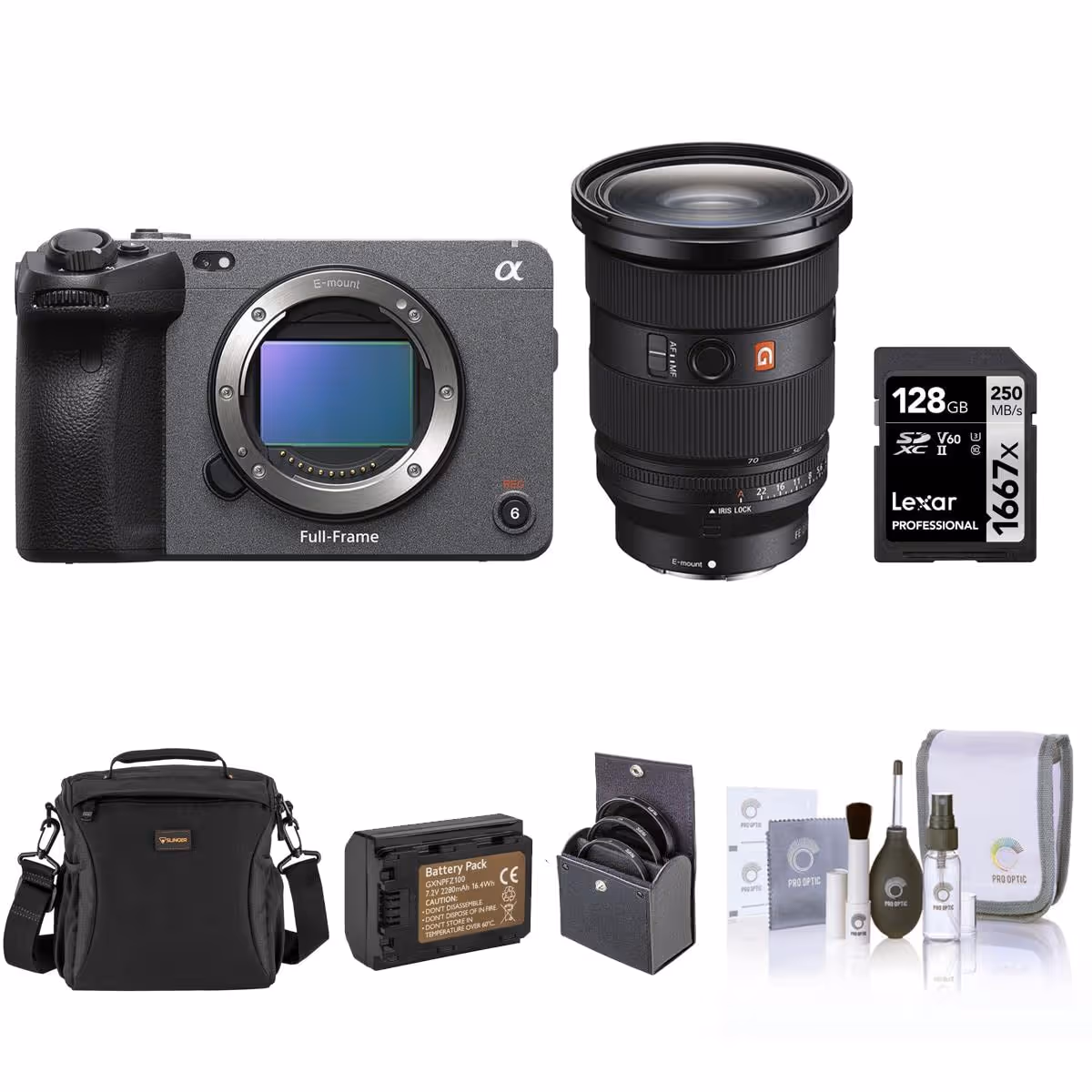 Sony FX3 Full-Frame Cinema Line Camera With 24-70mm f/2.8 GM II Lens