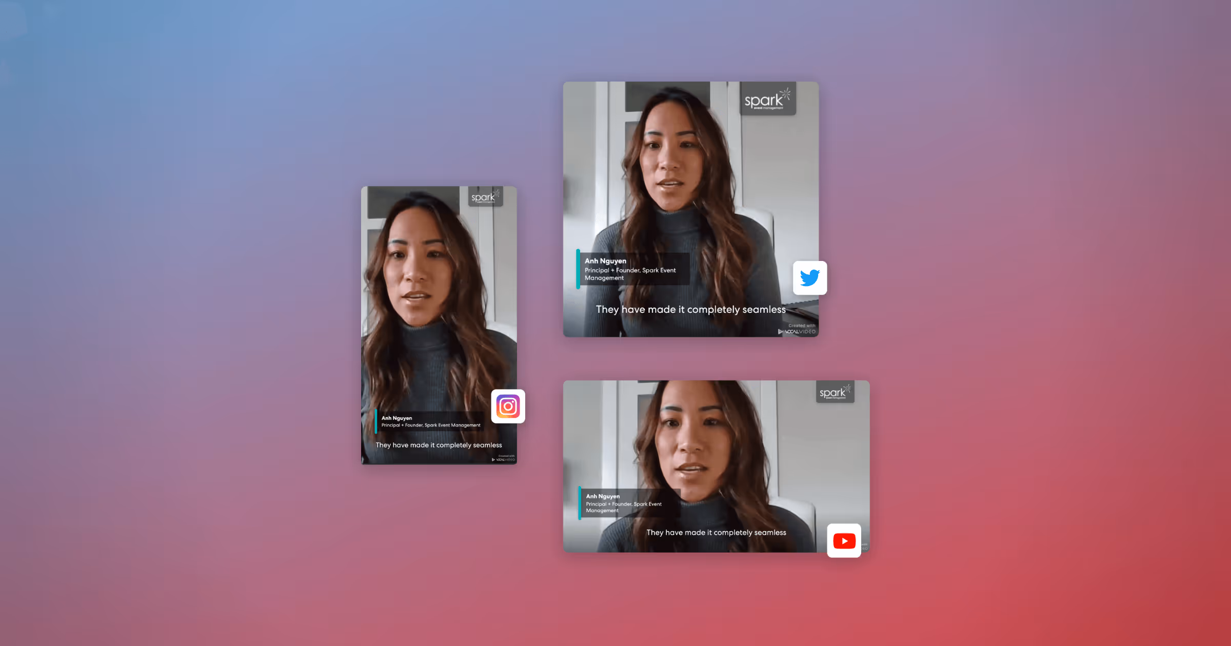 Video testimonial service