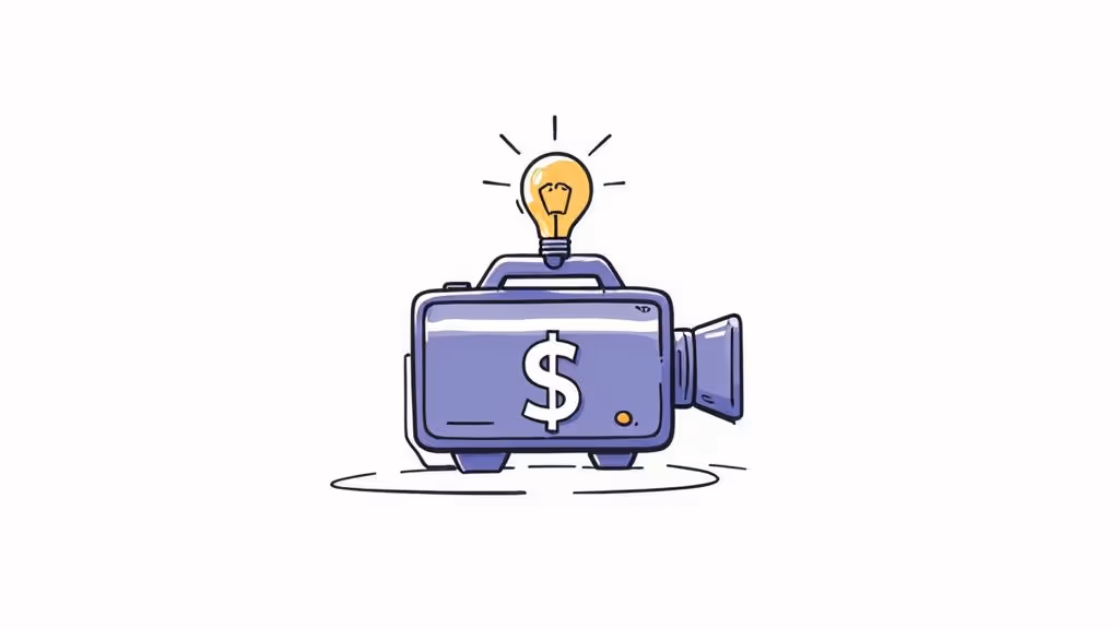 A camera crew filming an interview in an office setting