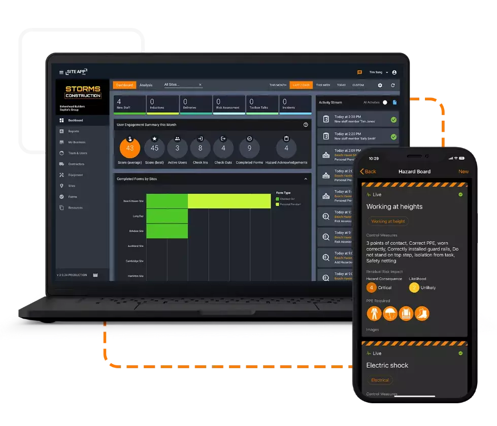 Desktop and mobile apps work together