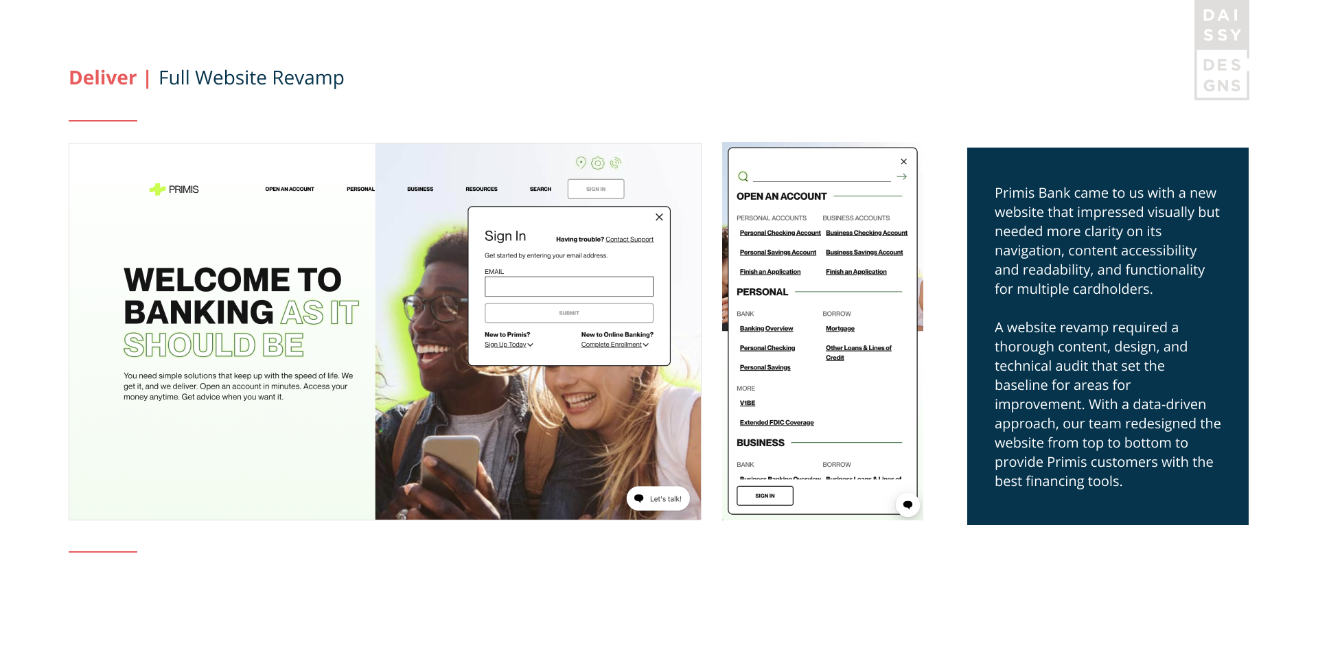 PRIMIS Case Study Artifacts - Deliver Stage