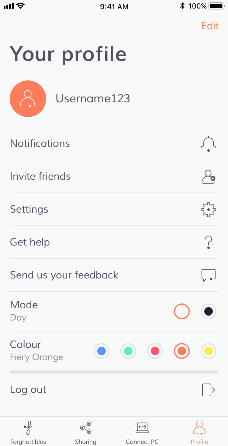 Your profile