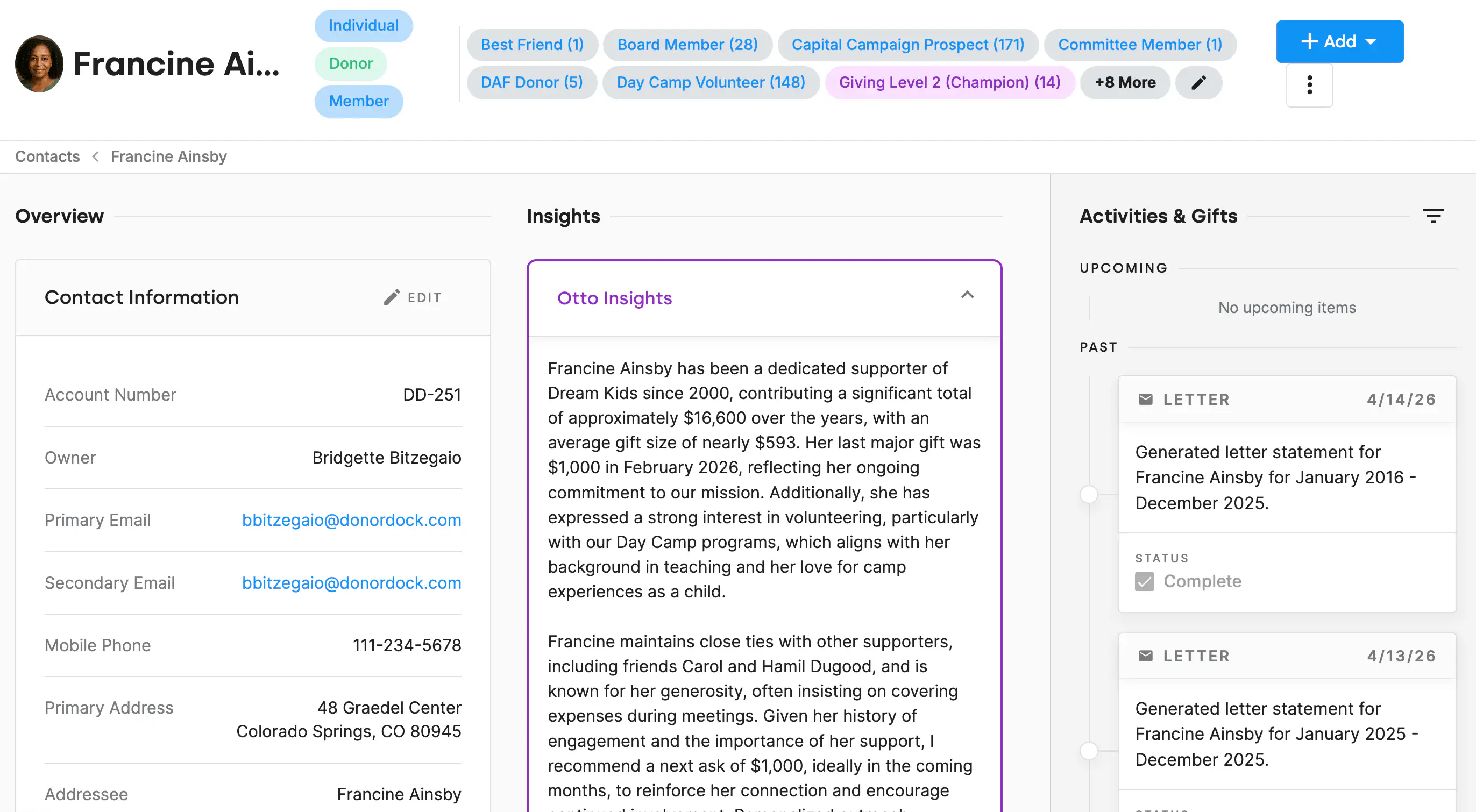 Desktop mockup of DonorDock