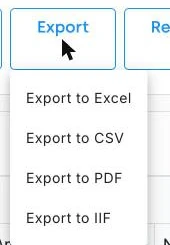 The Gift Reports column in DonorDock listing all thirteen standard gift reports, including LYBNT, SYBNT, Pledge Balances, Giving Summary, Giving by Geography, and Contribution Statements.