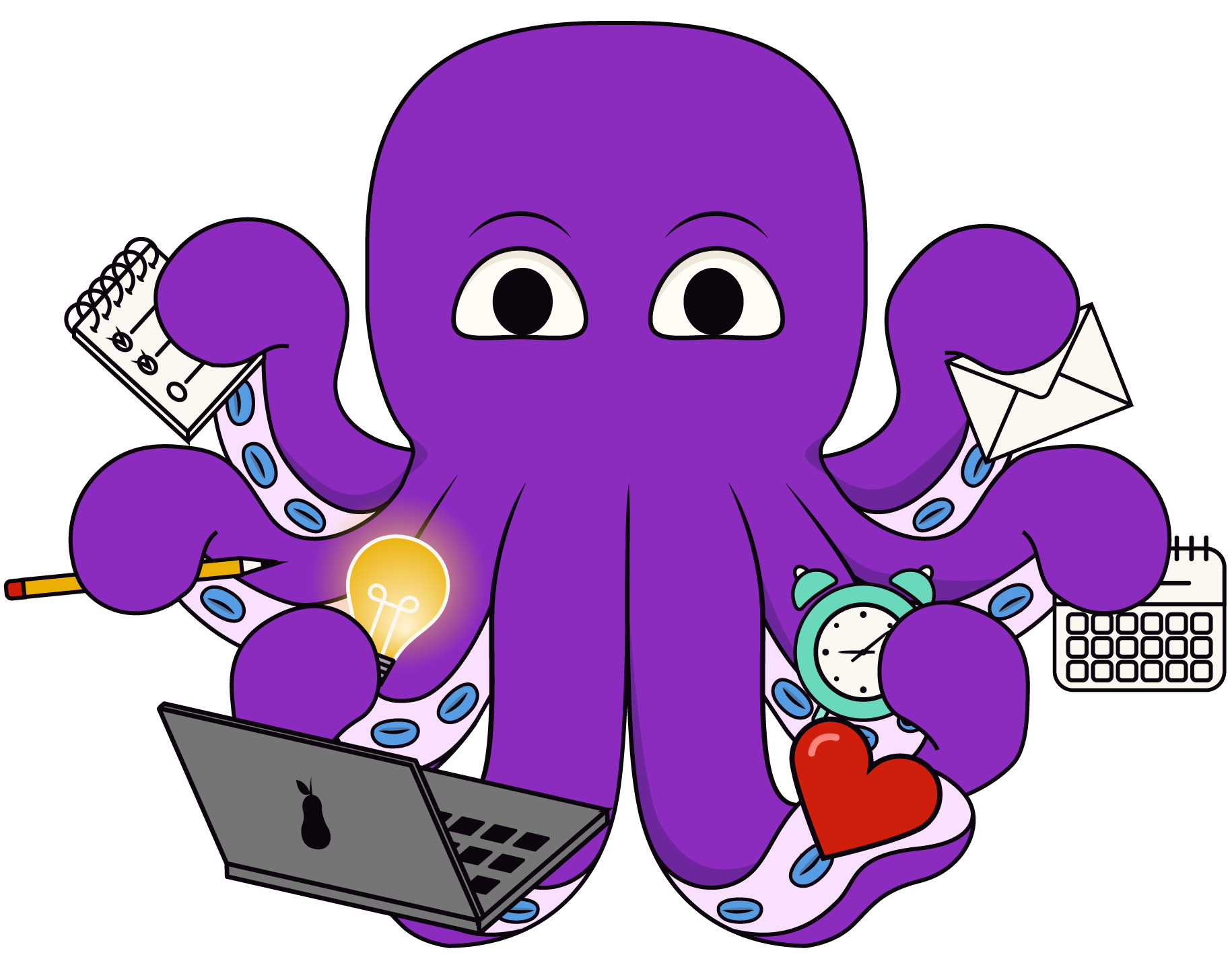 Otto, the DonorDock AI assistant, multitasking with several arms