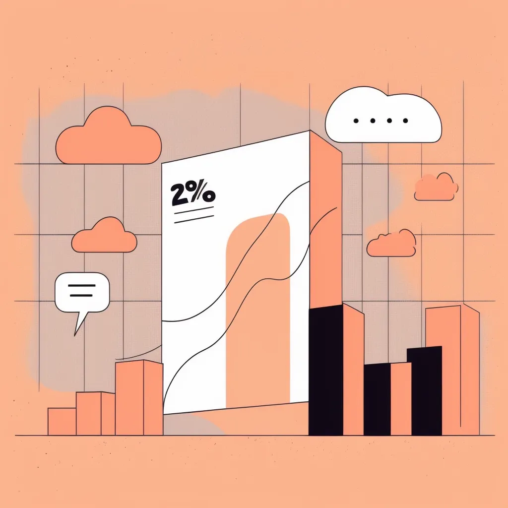 AI-generated minimal illustration of increasing sales numbers