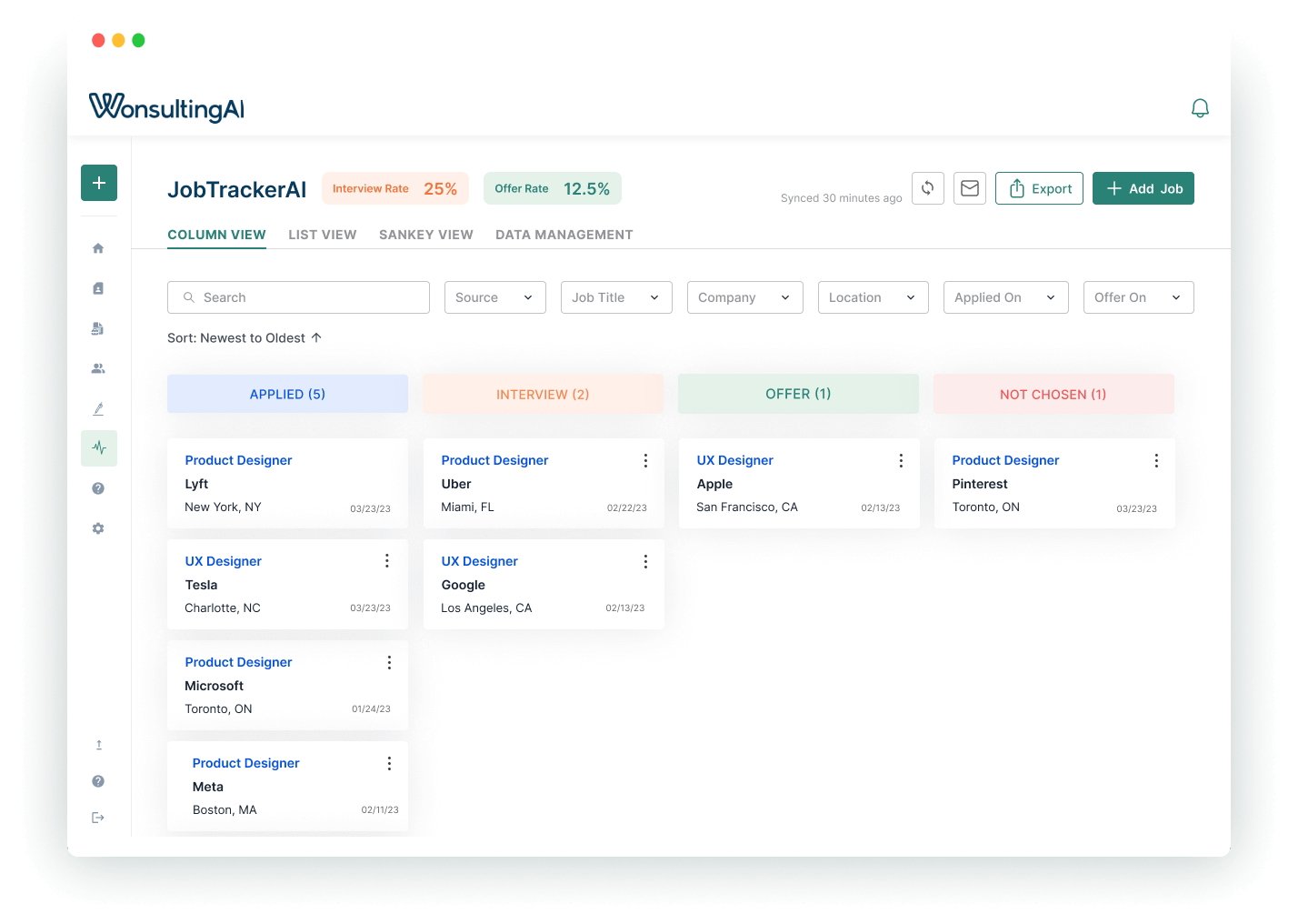 JobTrackerAI by WonsultingAI